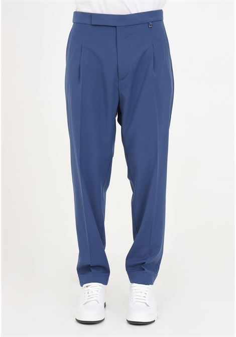 Pantaloni da uomo blu con pince IM BRIAN | PA2857AVION